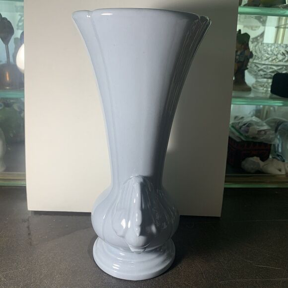 Vintage CHADWICK Double Swan Powder Blue Vase - Picture 2 of 11